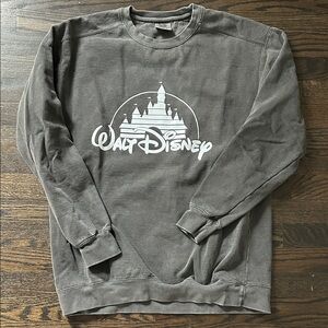 Disney Women’s Charcoal Crewneck Sweater